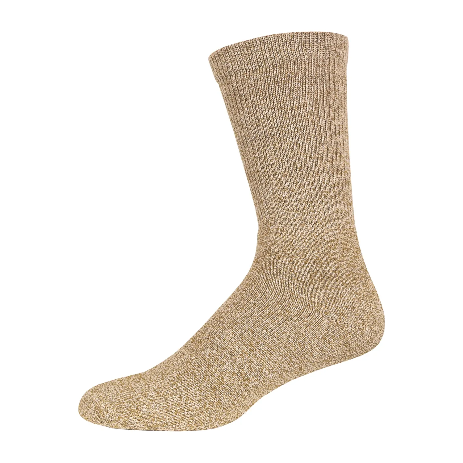 12 Pairs of Merino Wool Warm Crew Thermal Socks, Light Assorted, Size 9-11