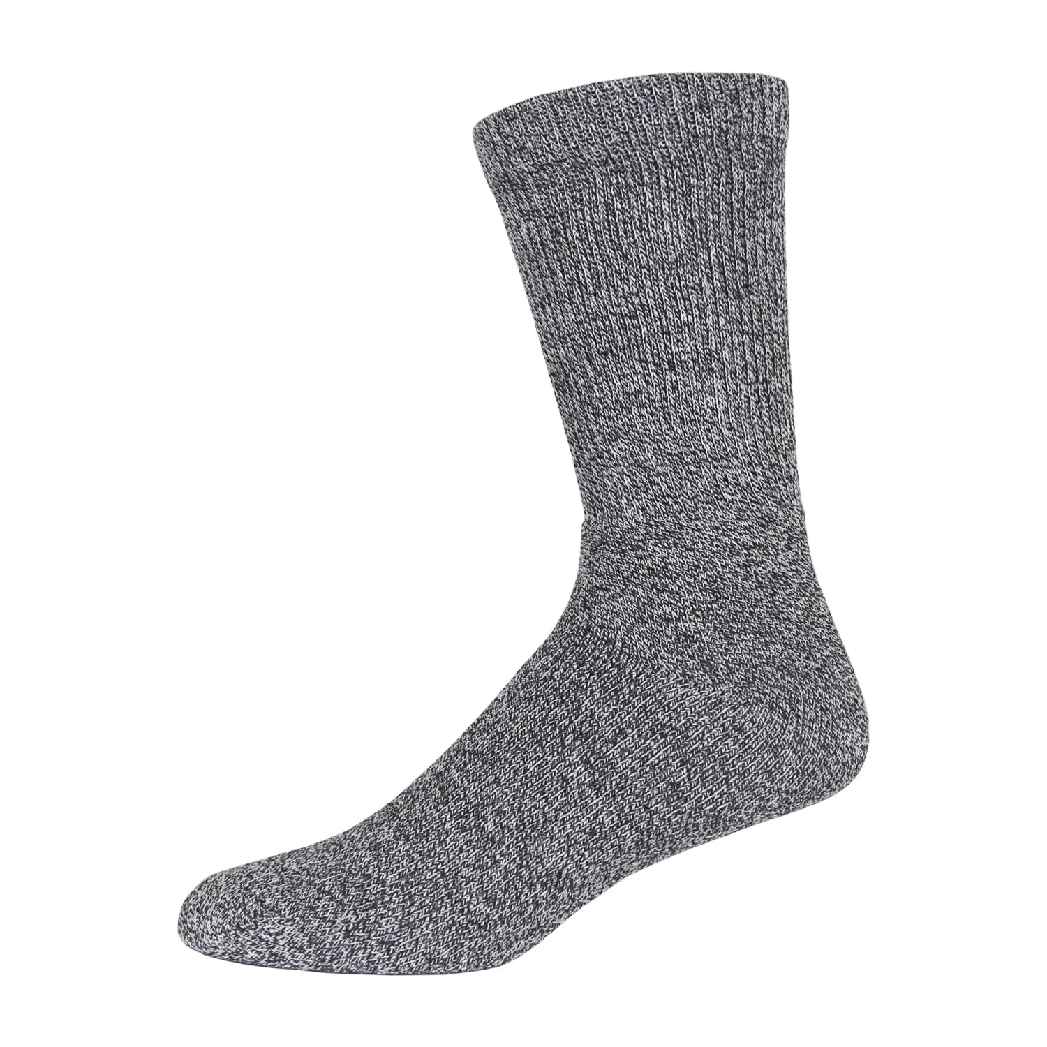 12 Pairs of Merino Wool Warm Crew Thermal Socks, Light Assorted, Size 9-11