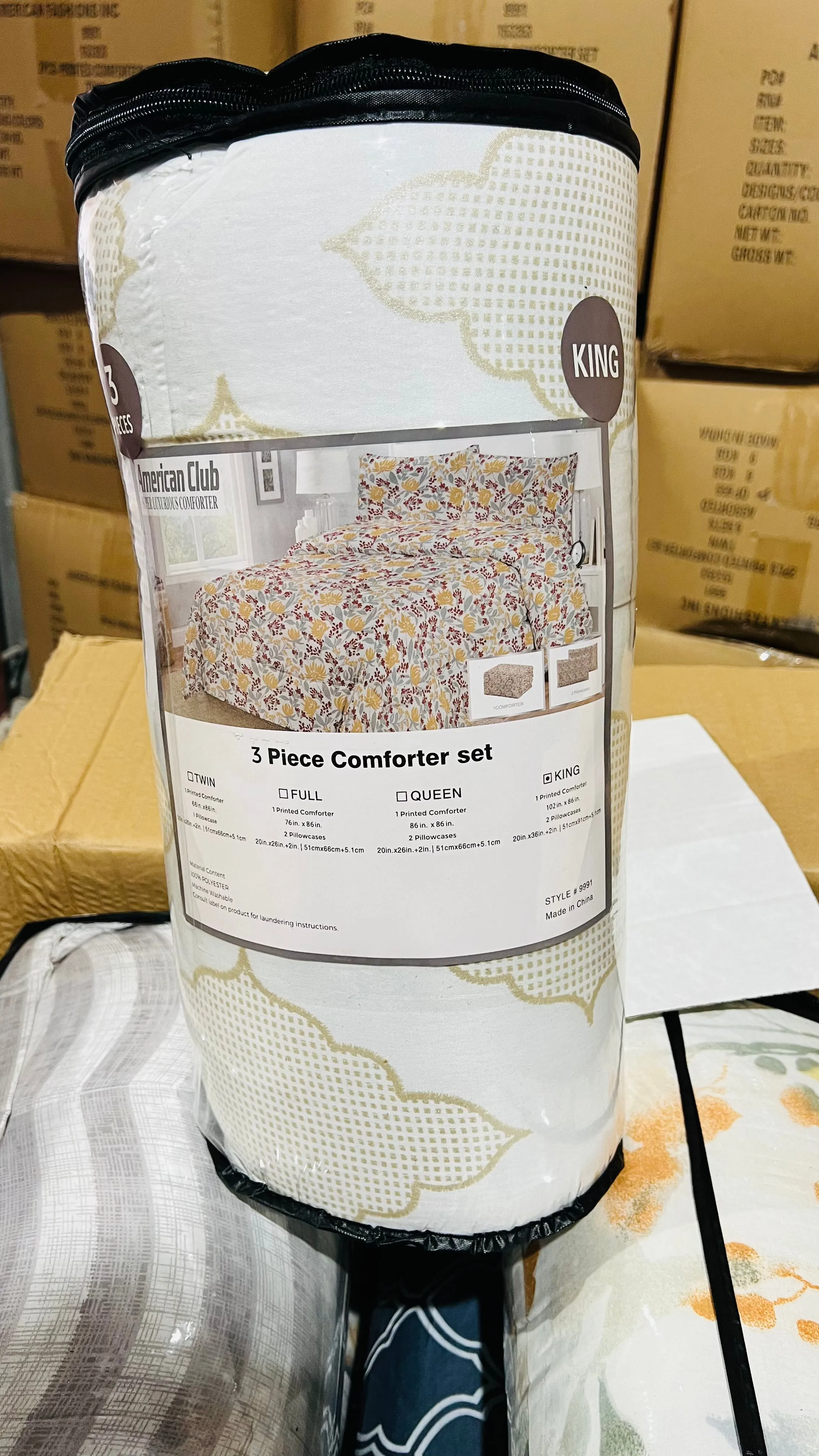 3Pc Full Size Comforter Sets