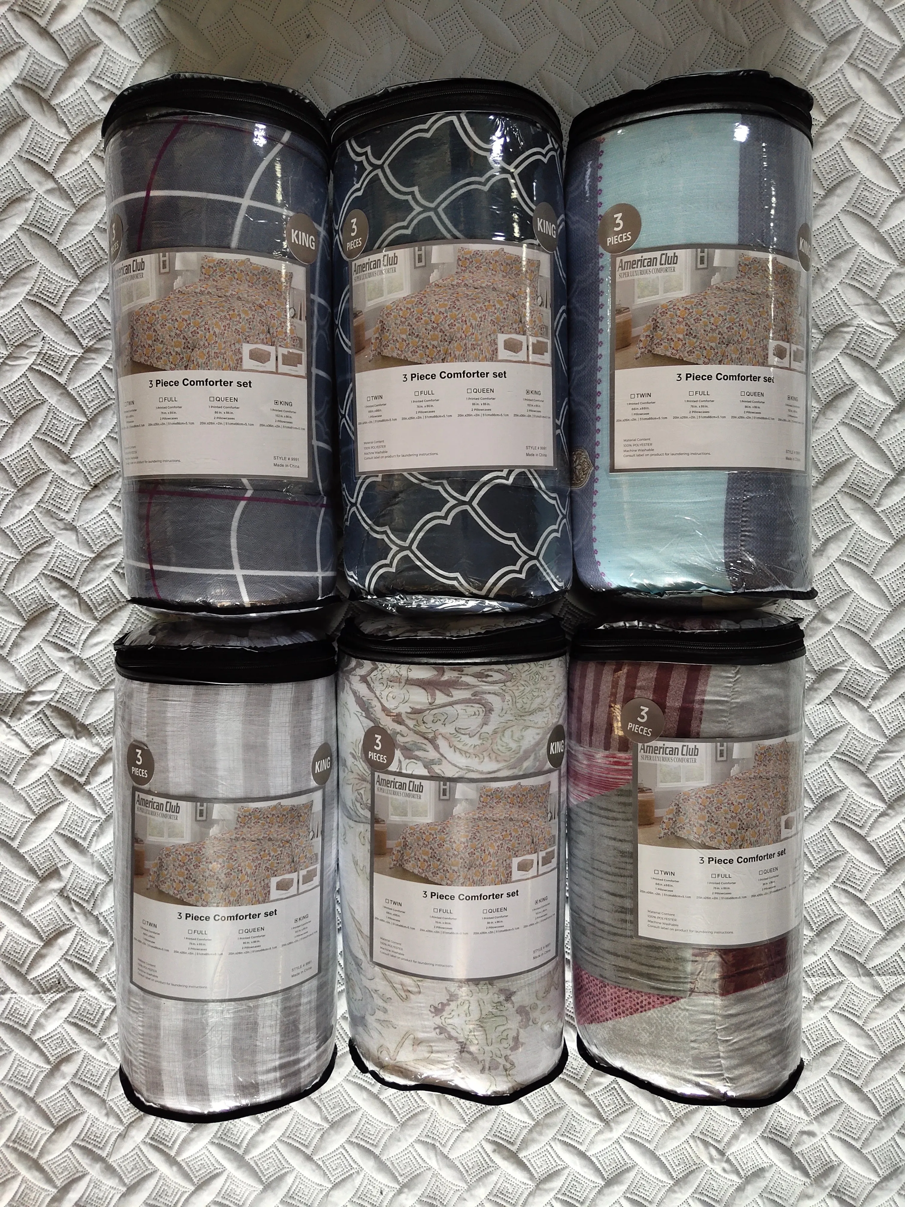 3Pc Full Size Comforter Sets