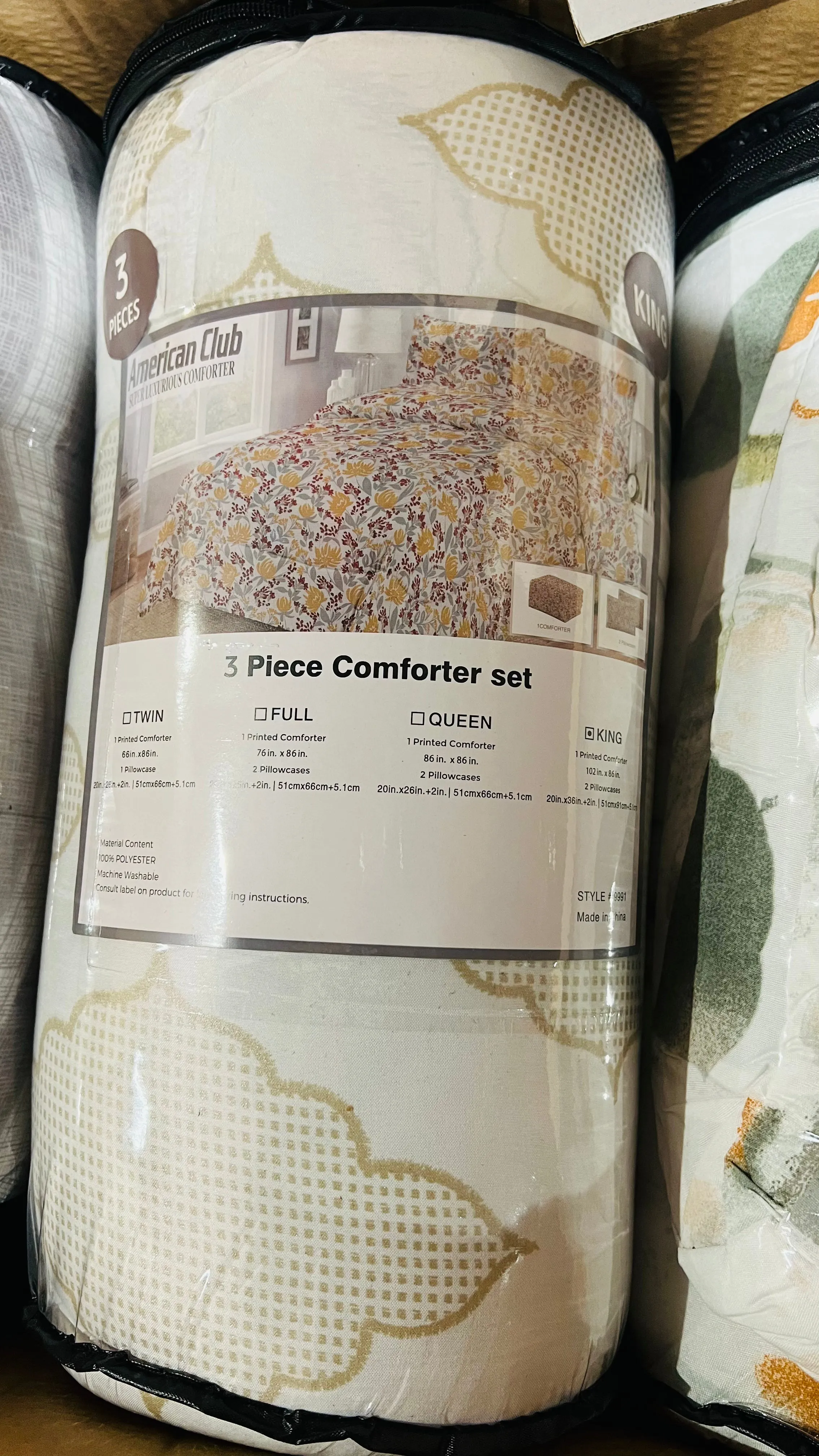 3Pc Full Size Comforter Sets