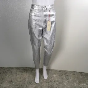 Alice   Olivia Metallic Skinny Trousers Fit Jeans