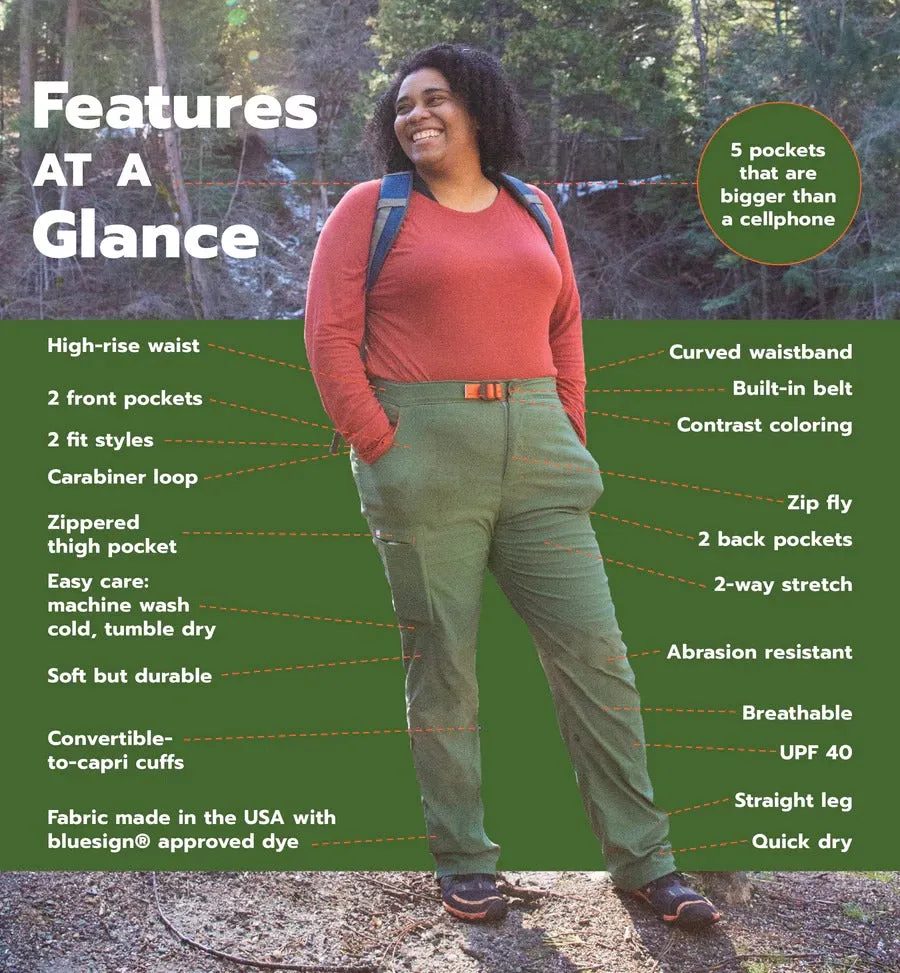 Alpine Parrot Ponderosa Pant Mountain Fit Sizes US 16 -  30 Gray