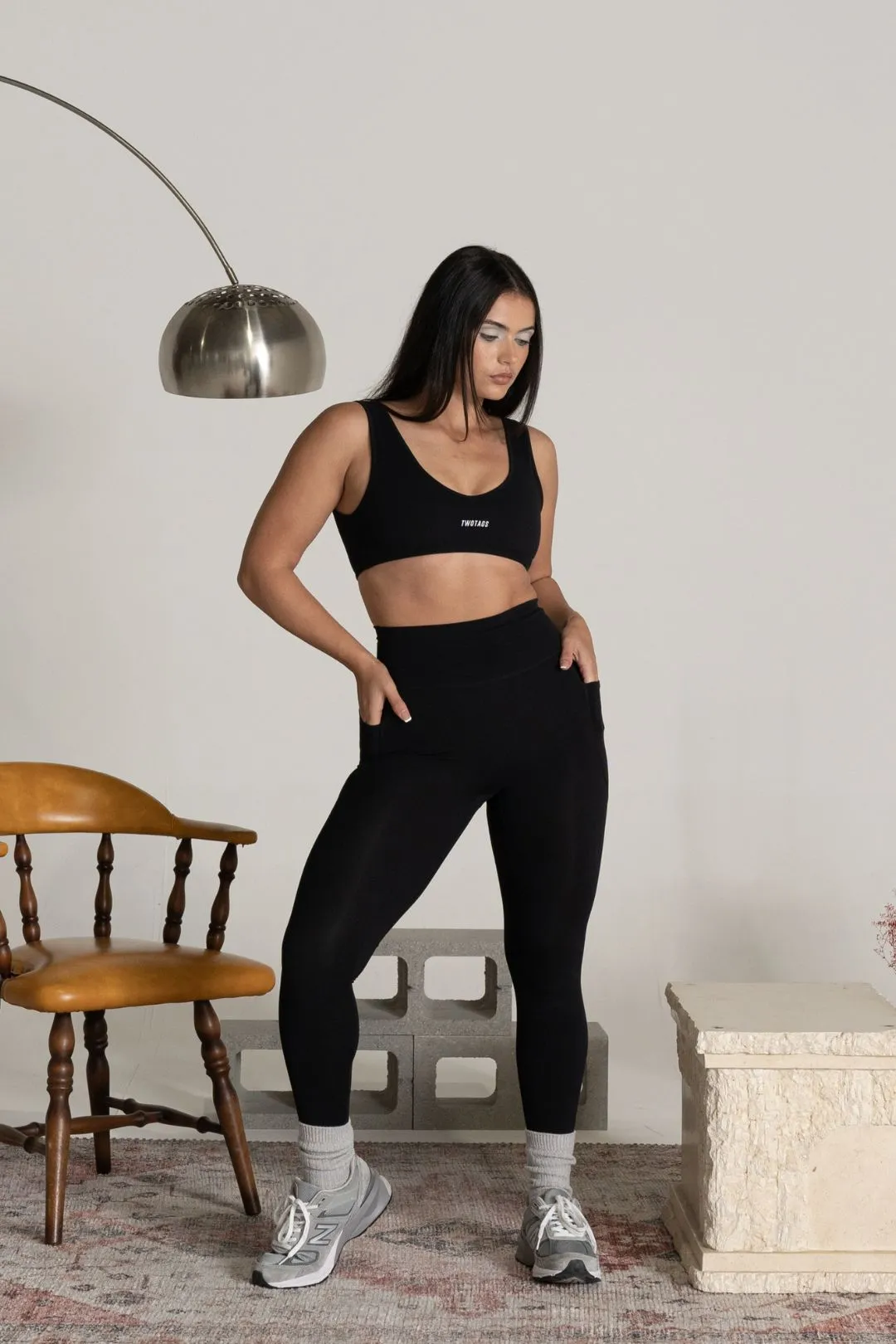 Alpine Sports Bra - Black