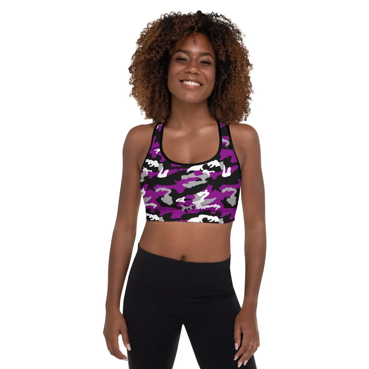 Asexual Camouflage Sports Bra