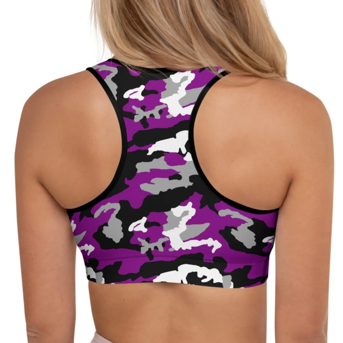 Asexual Camouflage Sports Bra