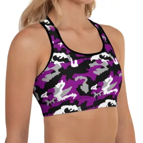 Asexual Camouflage Sports Bra