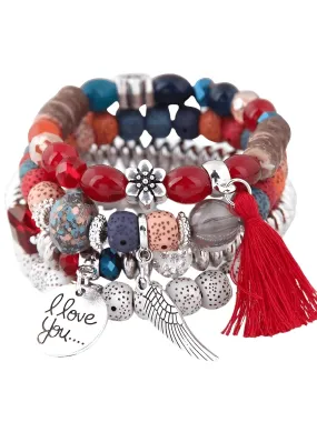 Assorted Style Bohemian Charm Bracelets For Women