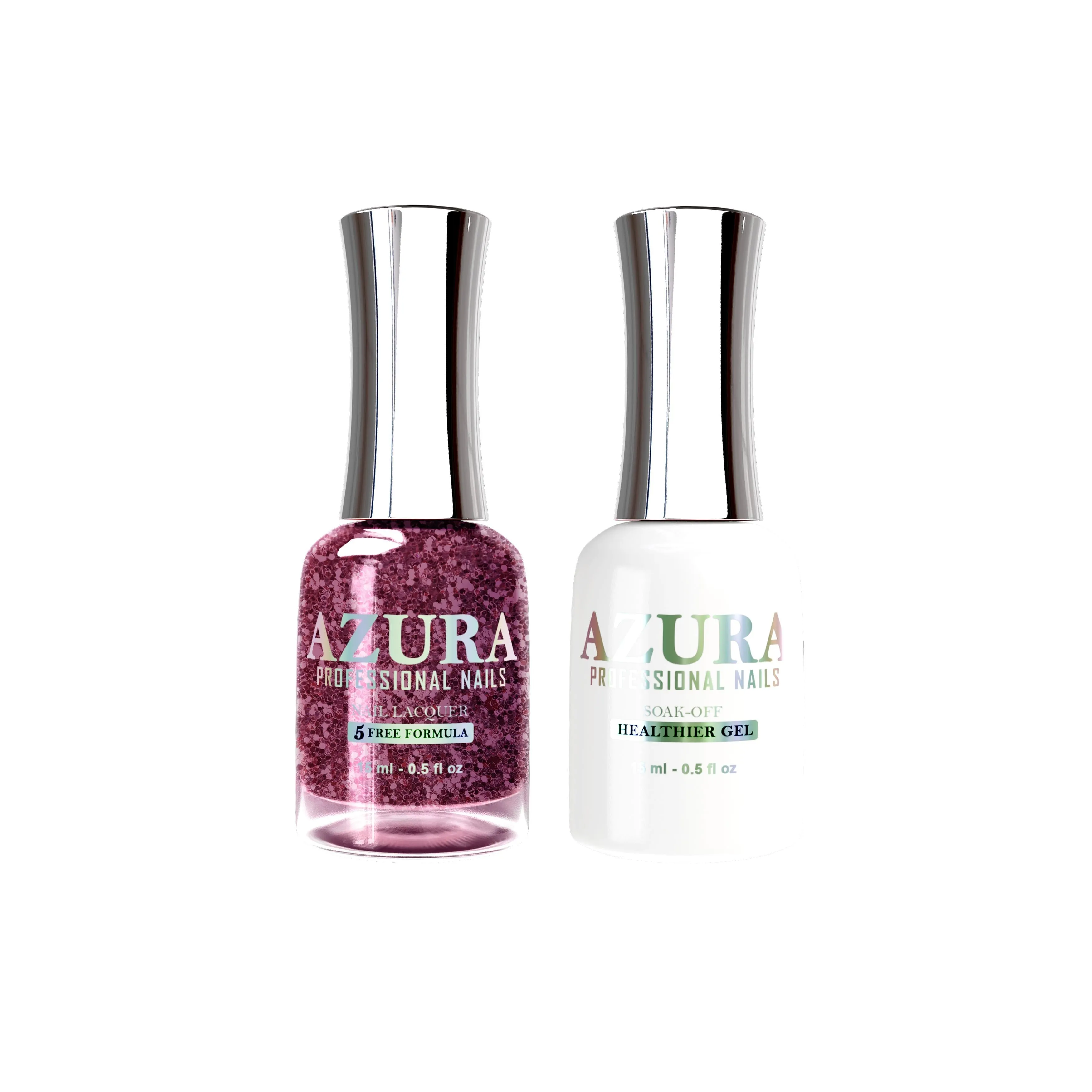 AZURA Gel Duo (Gel & Lacquer) - Glitter Purple - 016