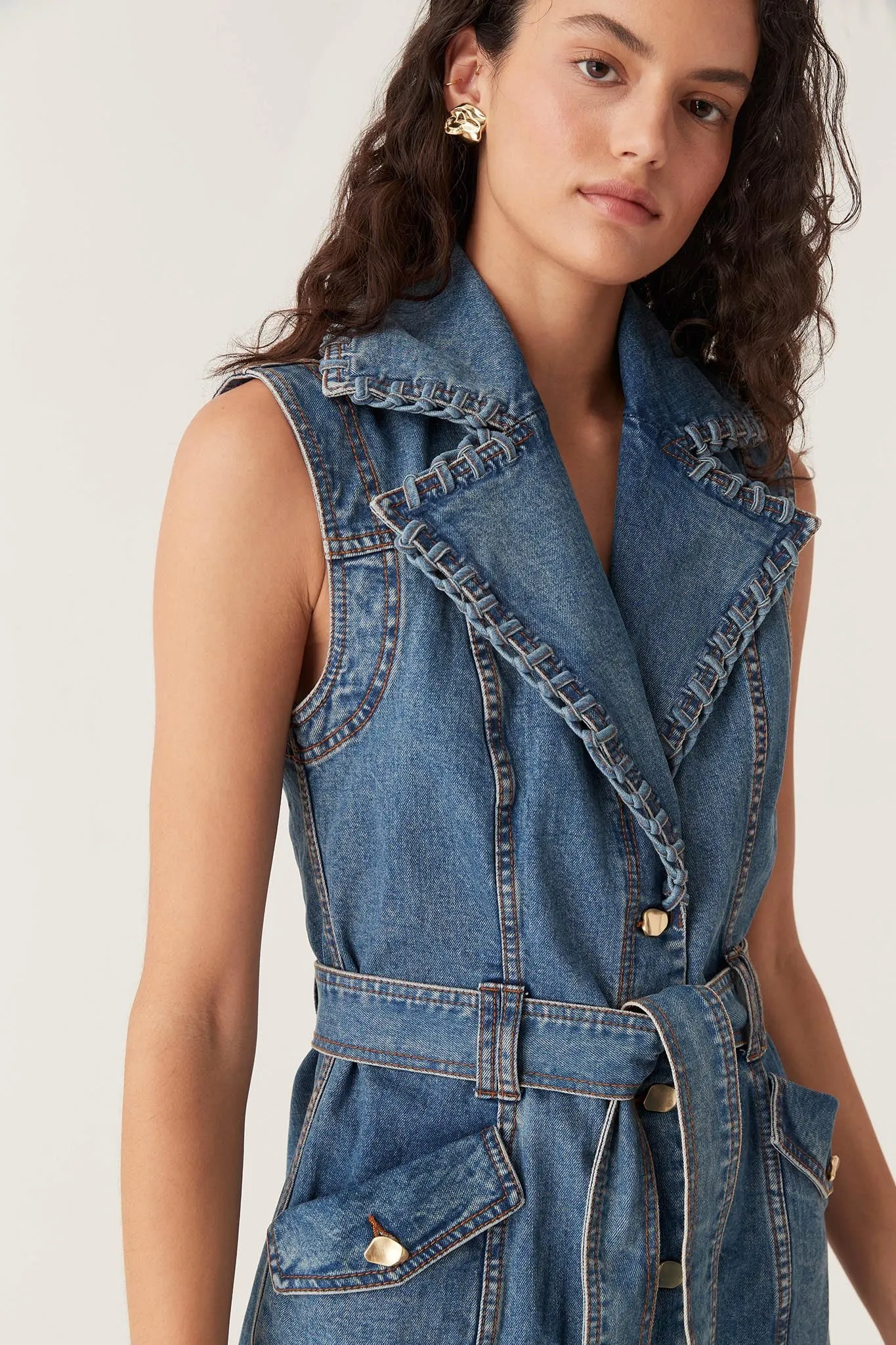 Balance Denim Mini Dress