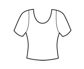 Baltogs Custom Made Child Metallic Short Sleeve Waist Length Top "Special Order"