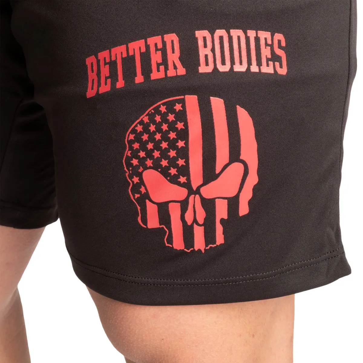 Better Bodies Skull Function Shorts - Black/Red