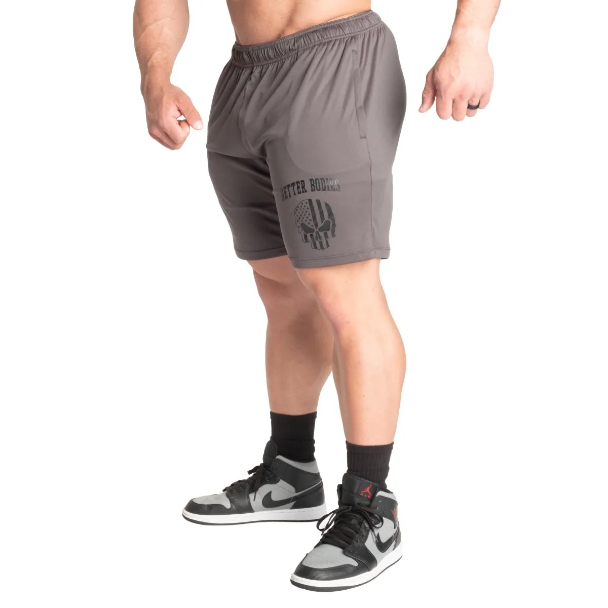 Better Bodies Skull Function Shorts - Iron