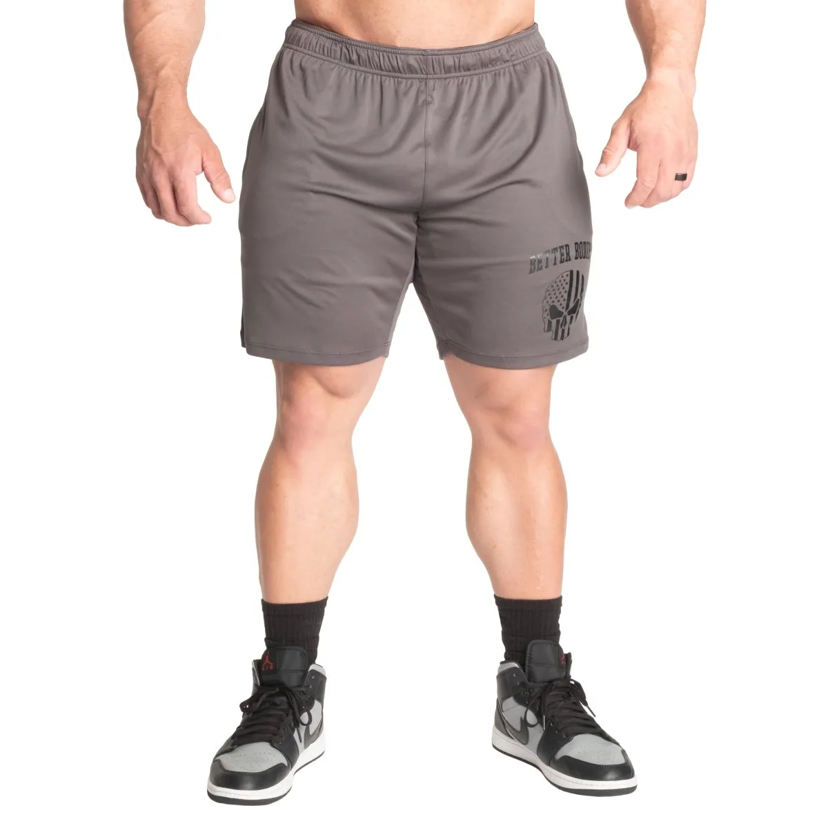 Better Bodies Skull Function Shorts - Iron