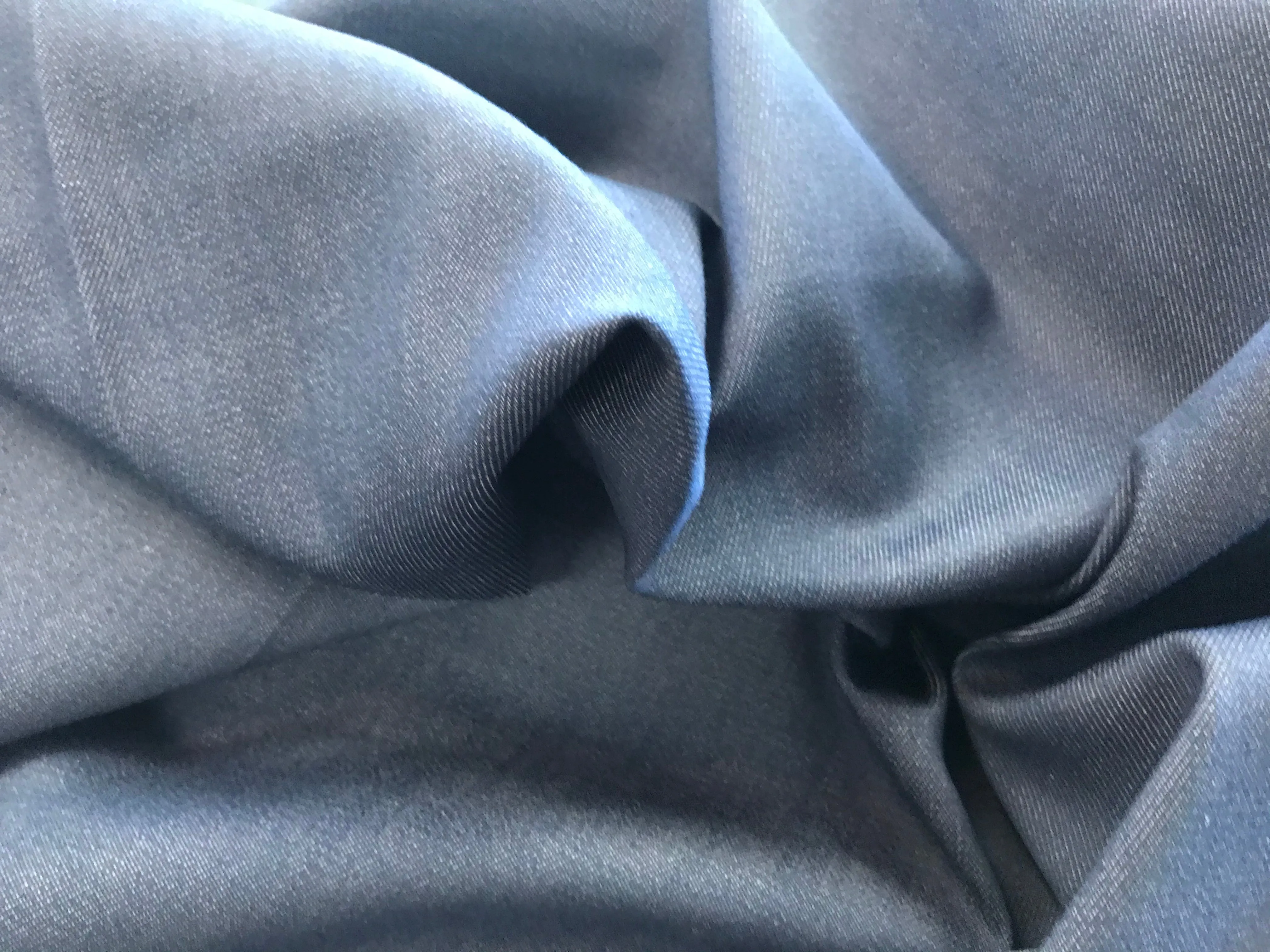 Blue /Grey Repreve Denim 68% Cotton 30% Recycled Bottles 2% Lycra