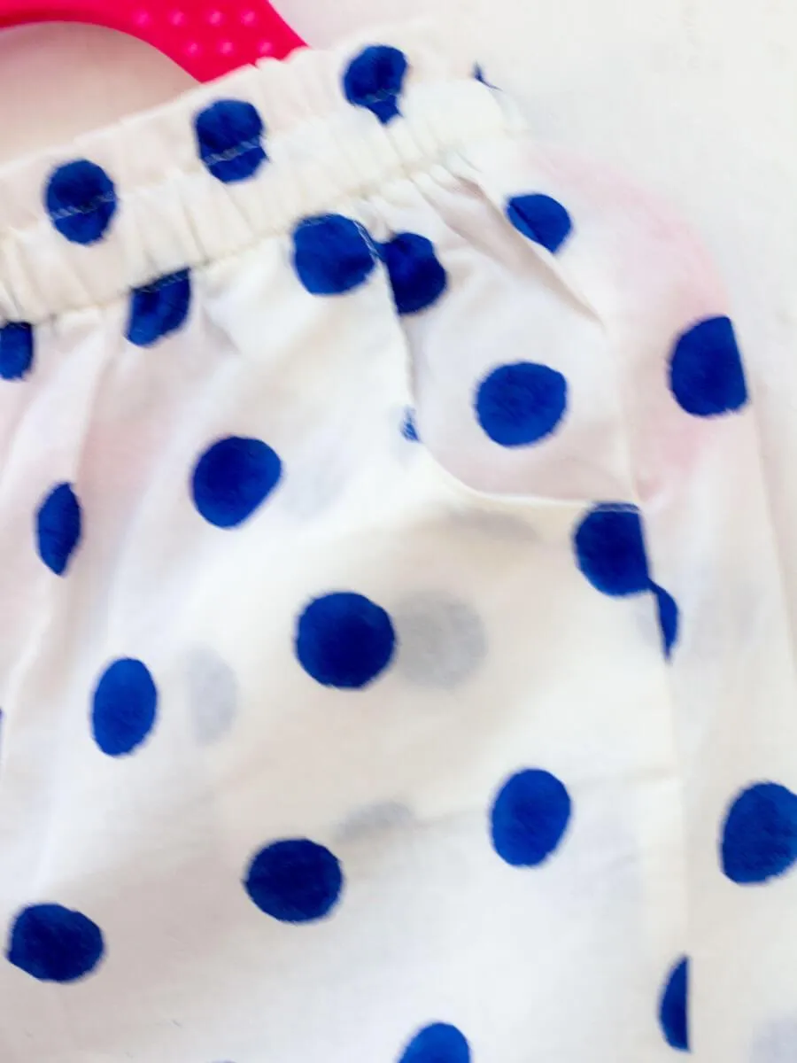Blue Polka Organic Cotton Comfort Pants