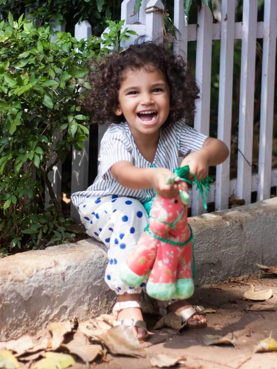 Blue Polka Organic Cotton Comfort Pants