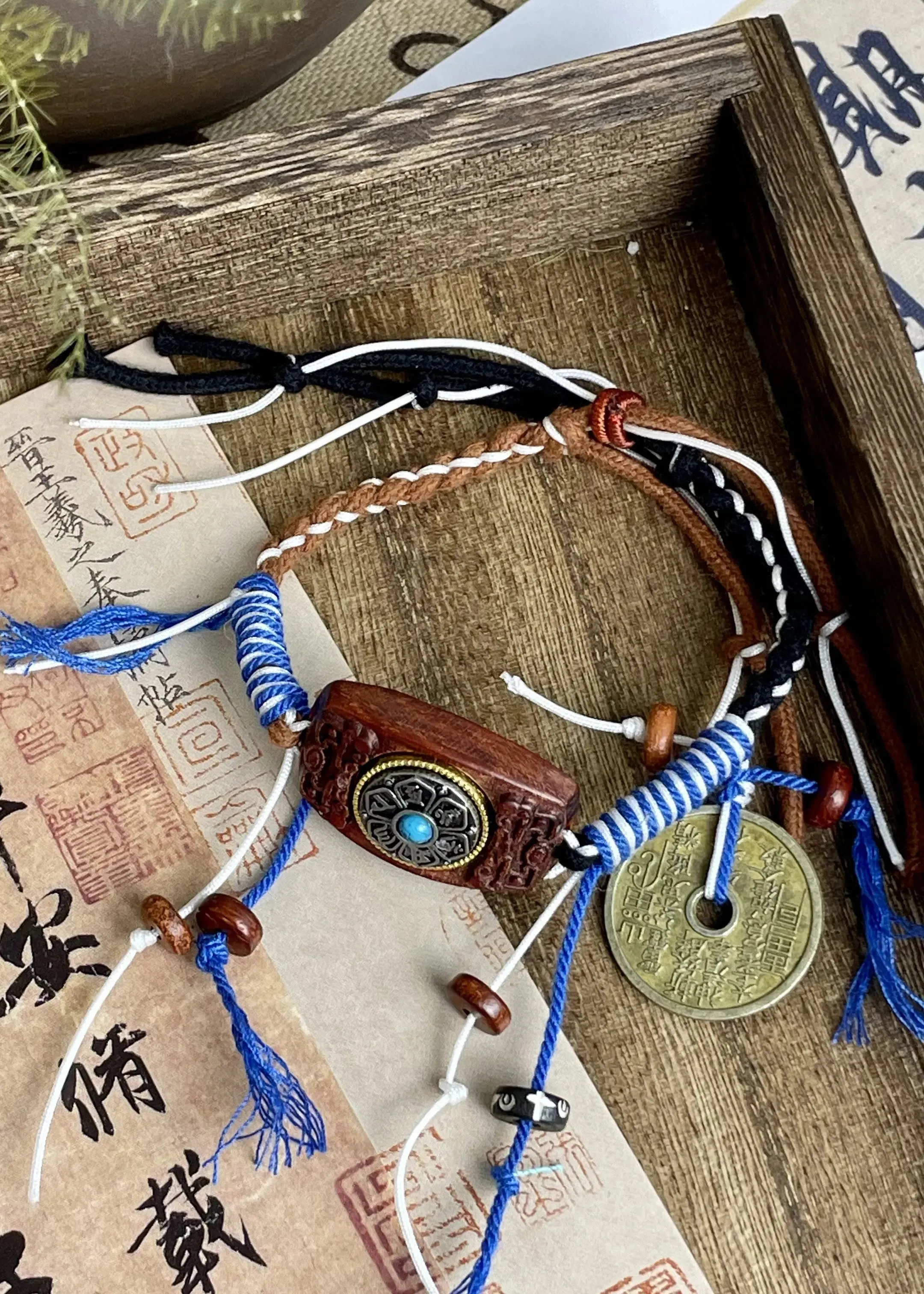 Bohemian Rosewood Rotary Woven Bracelet ML1319