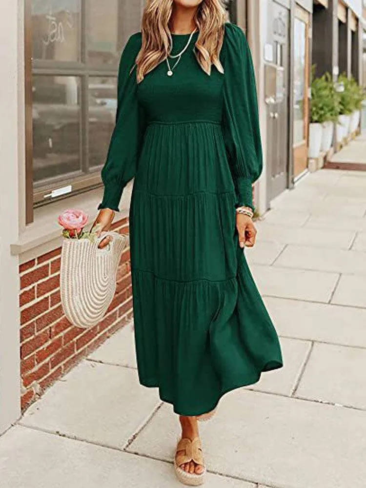 Boho Chic Flying Sleeve Maxi Dress