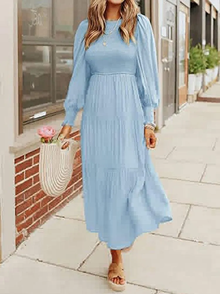 Boho Chic Flying Sleeve Maxi Dress