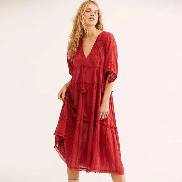 BOHO ROBE DRESS