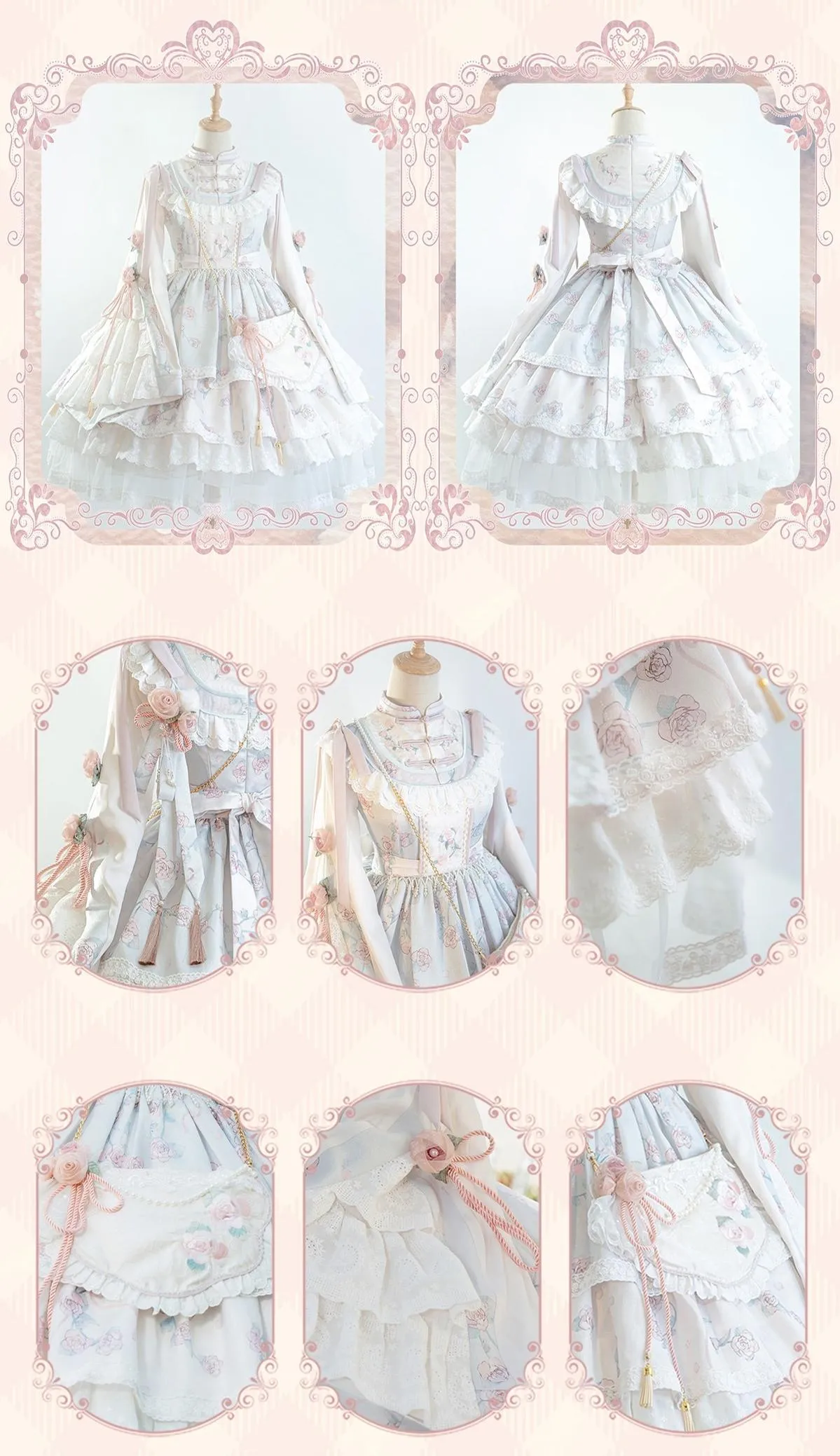 Bramble Rose~Exquisite Luo Shen~Qi Lolita OP Dress Chinese Style Lolita JSK
