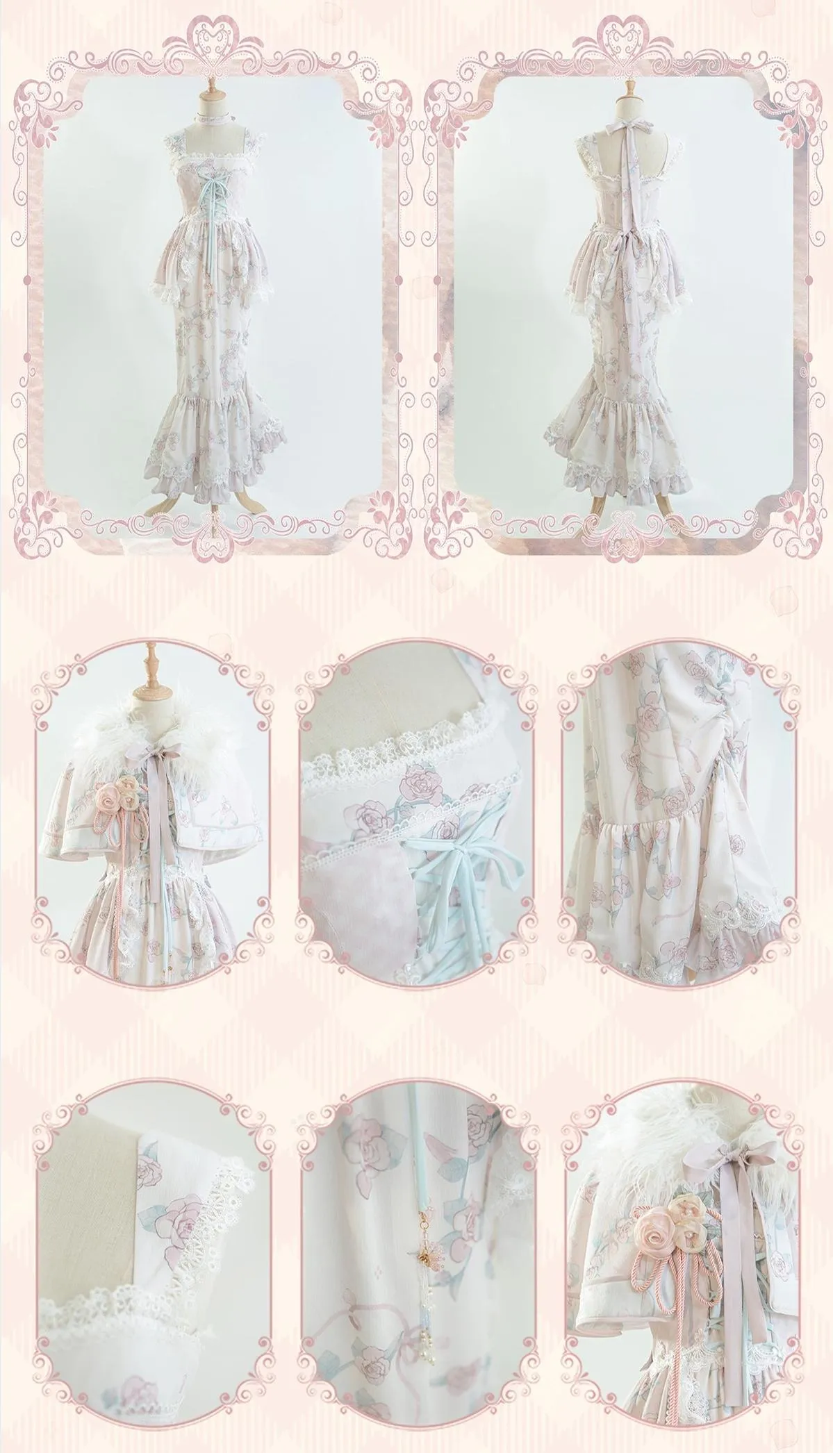 Bramble Rose~Exquisite Luo Shen~Qi Lolita OP Dress Chinese Style Lolita JSK