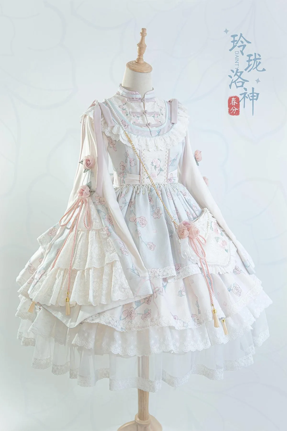 Bramble Rose~Exquisite Luo Shen~Qi Lolita OP Dress Chinese Style Lolita JSK