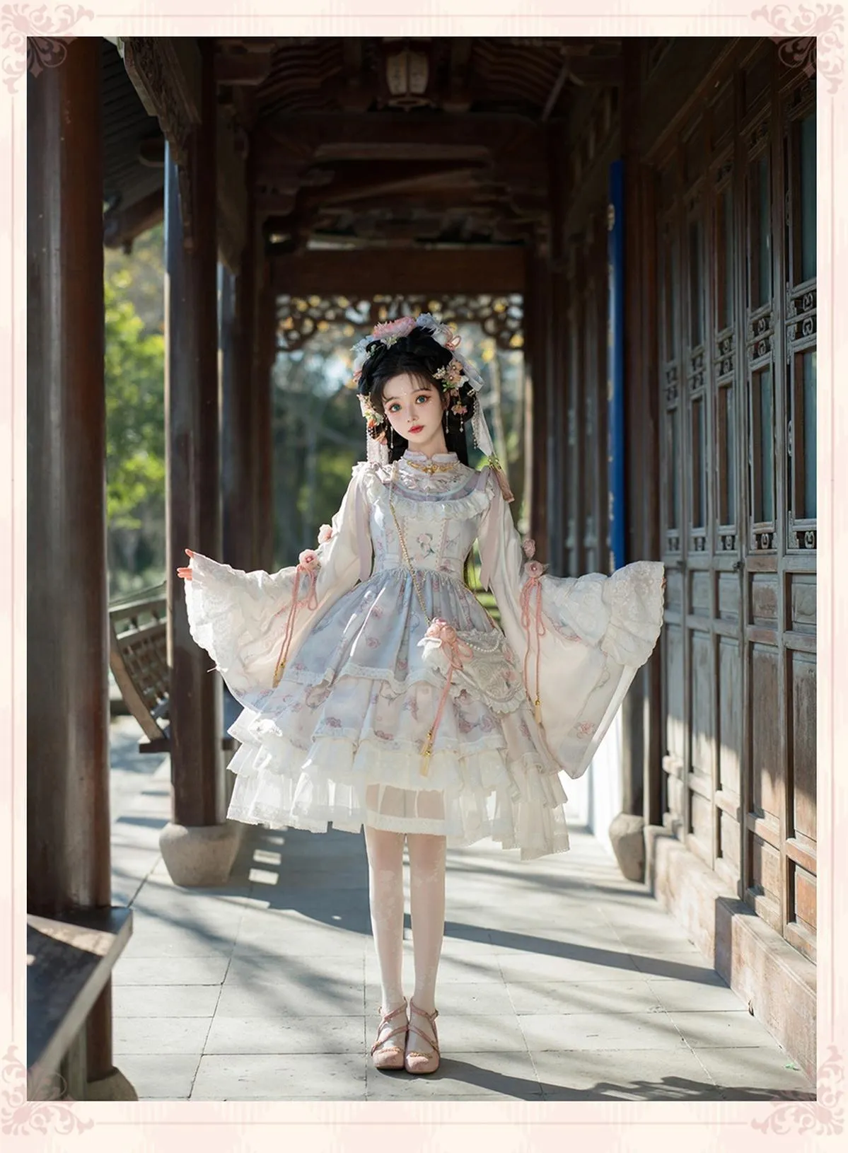 Bramble Rose~Exquisite Luo Shen~Qi Lolita OP Dress Chinese Style Lolita JSK