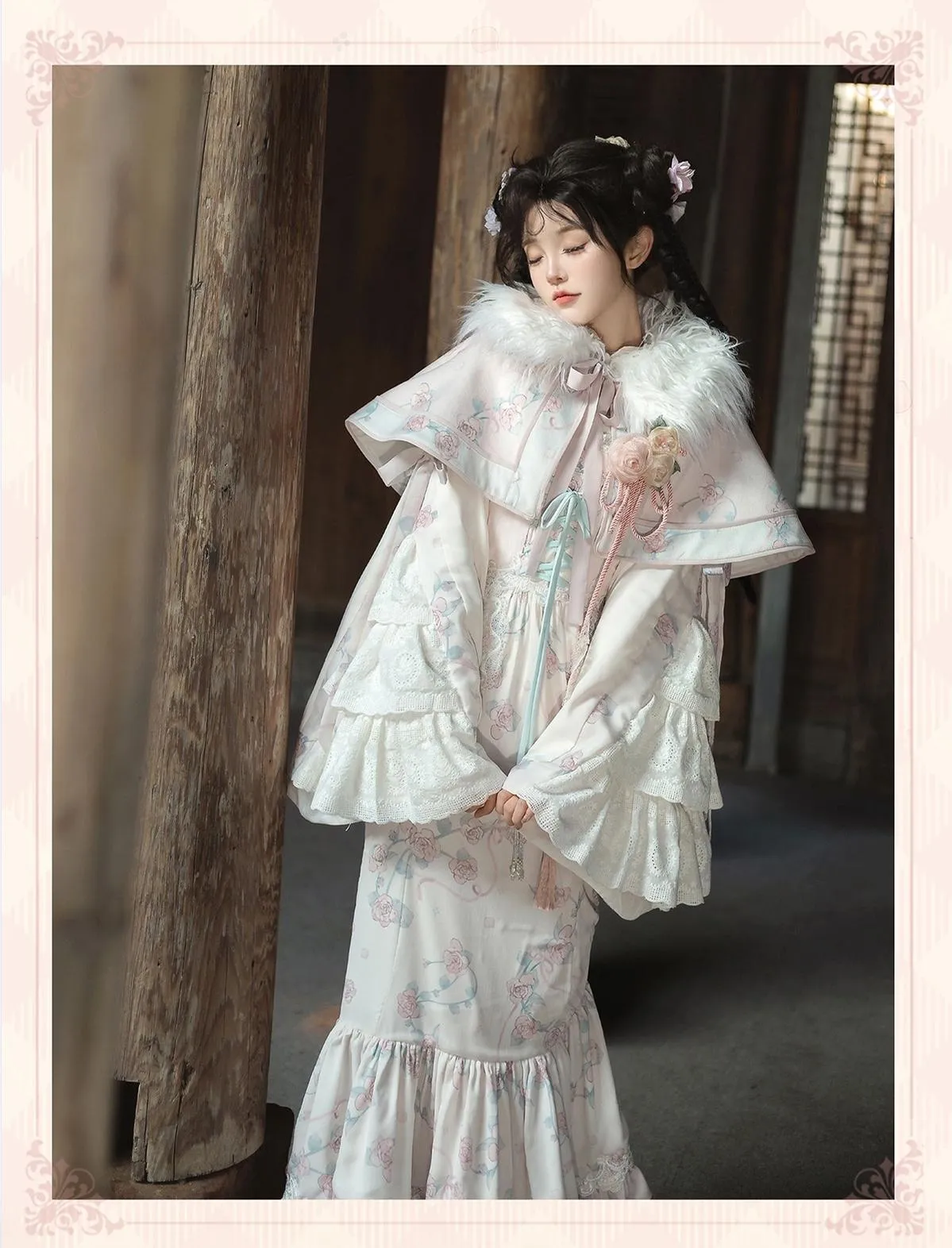 Bramble Rose~Exquisite Luo Shen~Qi Lolita OP Dress Chinese Style Lolita JSK