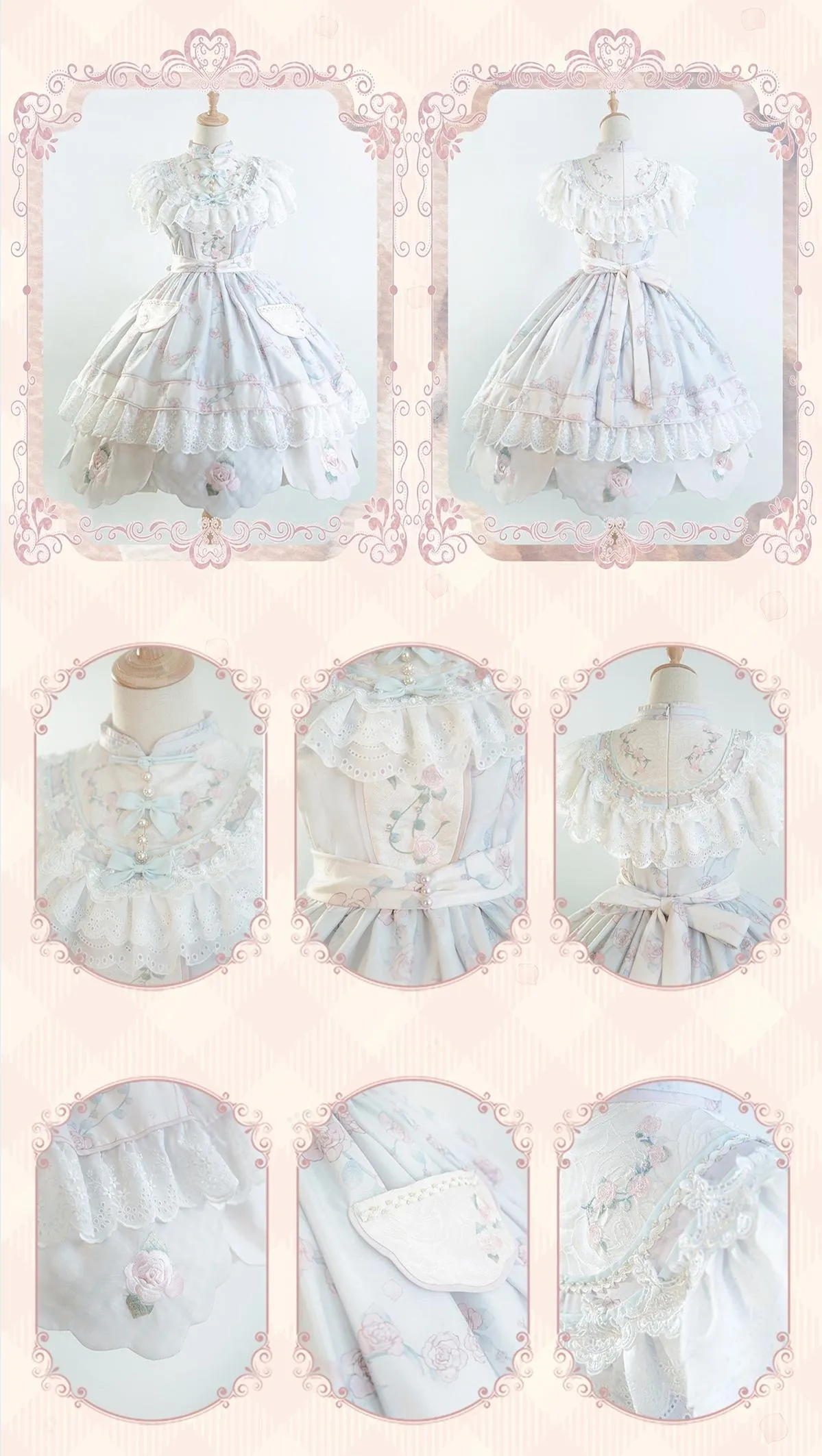 Bramble Rose~Exquisite Luo Shen~Qi Lolita OP Dress Chinese Style Lolita JSK