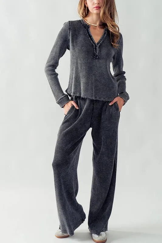 BRAY COZY COMFORT PANTS: TAUPE