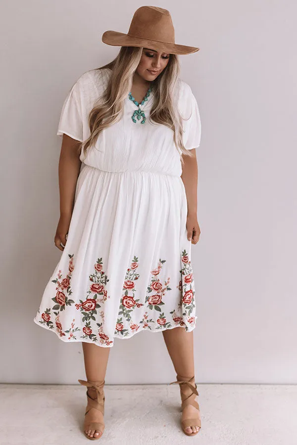 Caribbean Bliss Embroidered Midi Curves