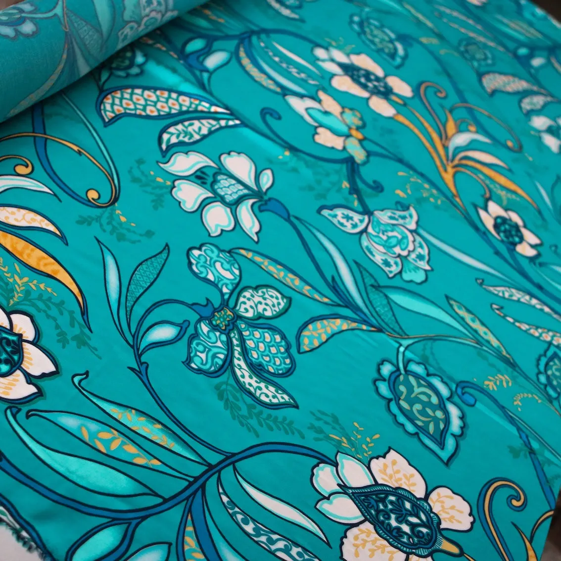 Caribbean Bloom Viscose
