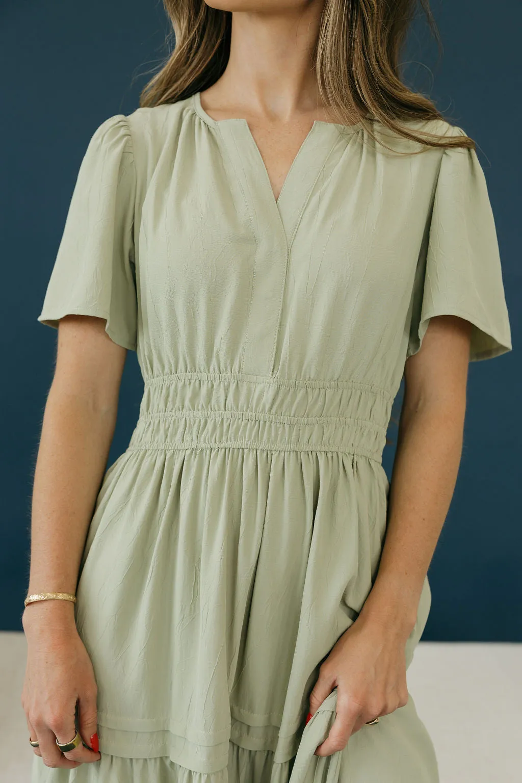 Caribbean Dress-Sage