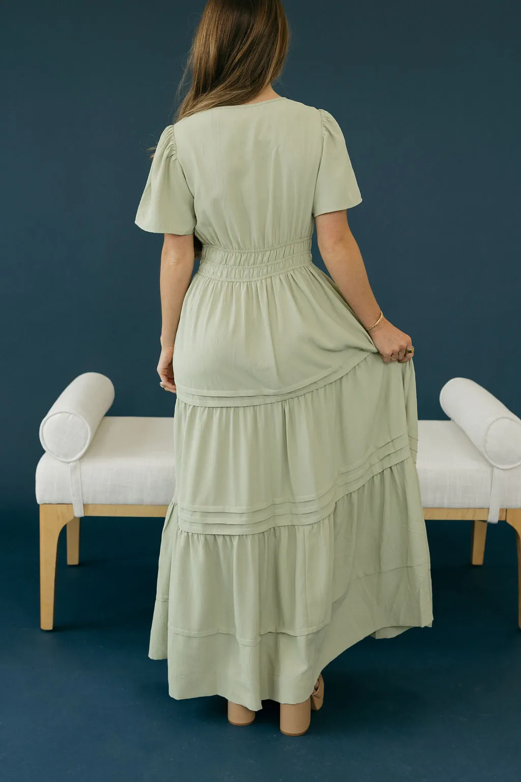 Caribbean Dress-Sage