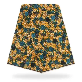 Caribbean Floral Design Printed Cotton Fabric