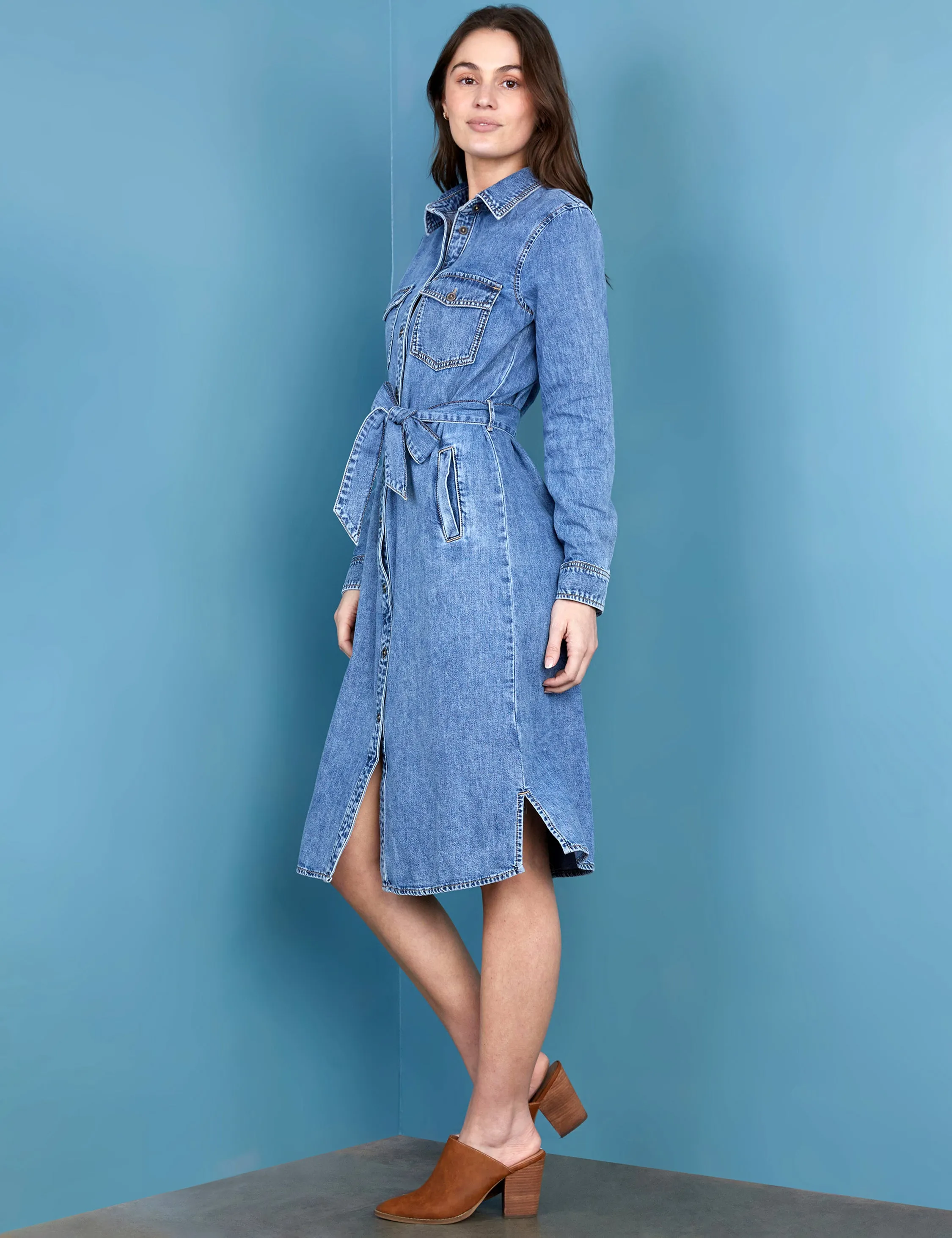 Chloe Denim Shirtdress