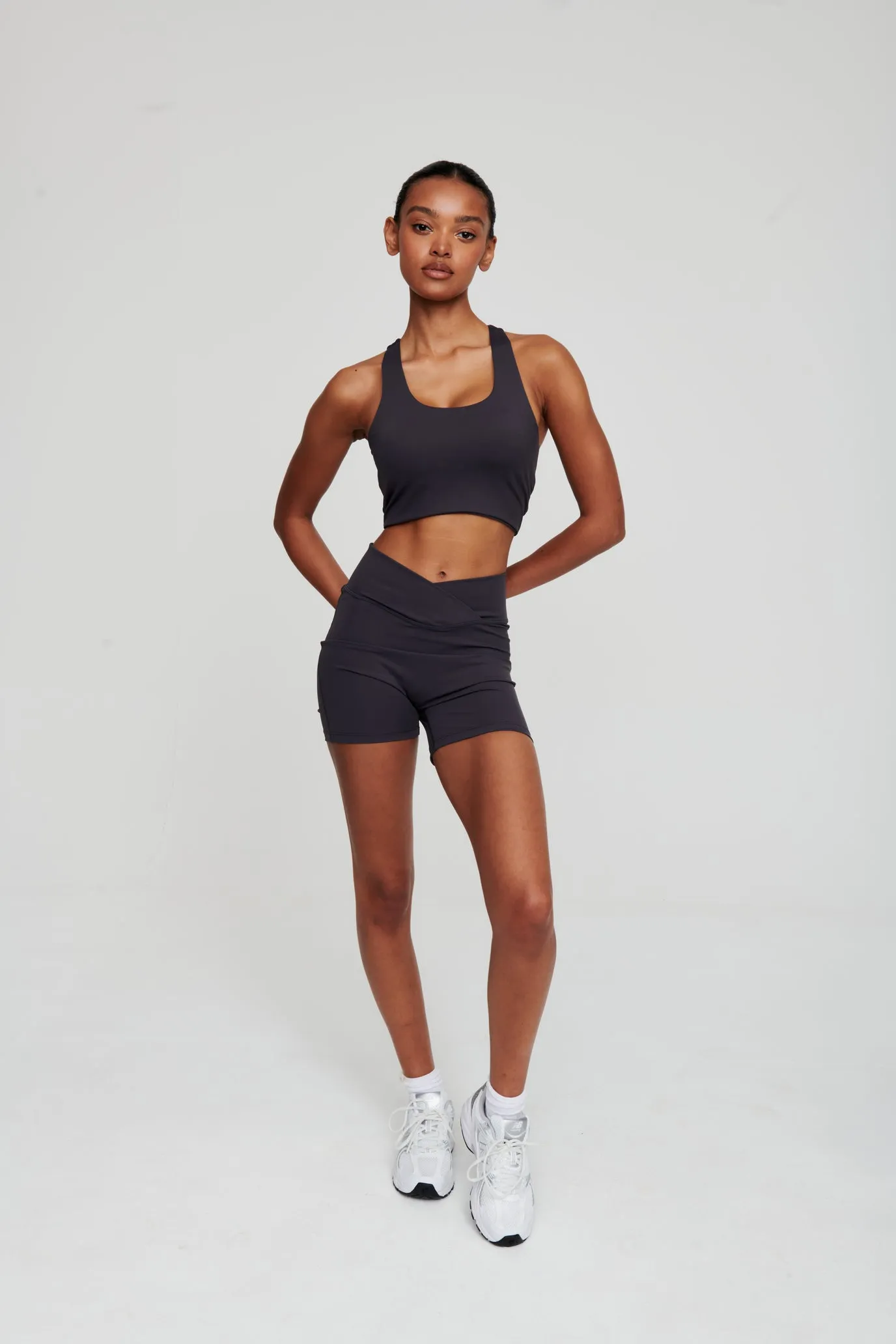 Coal Grey Athletic Bra