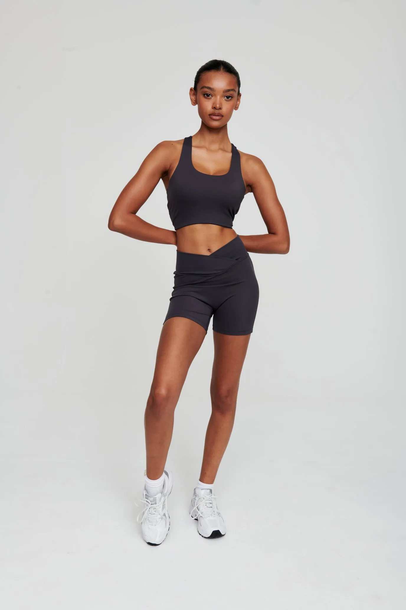 Coal Grey Athletic Bra