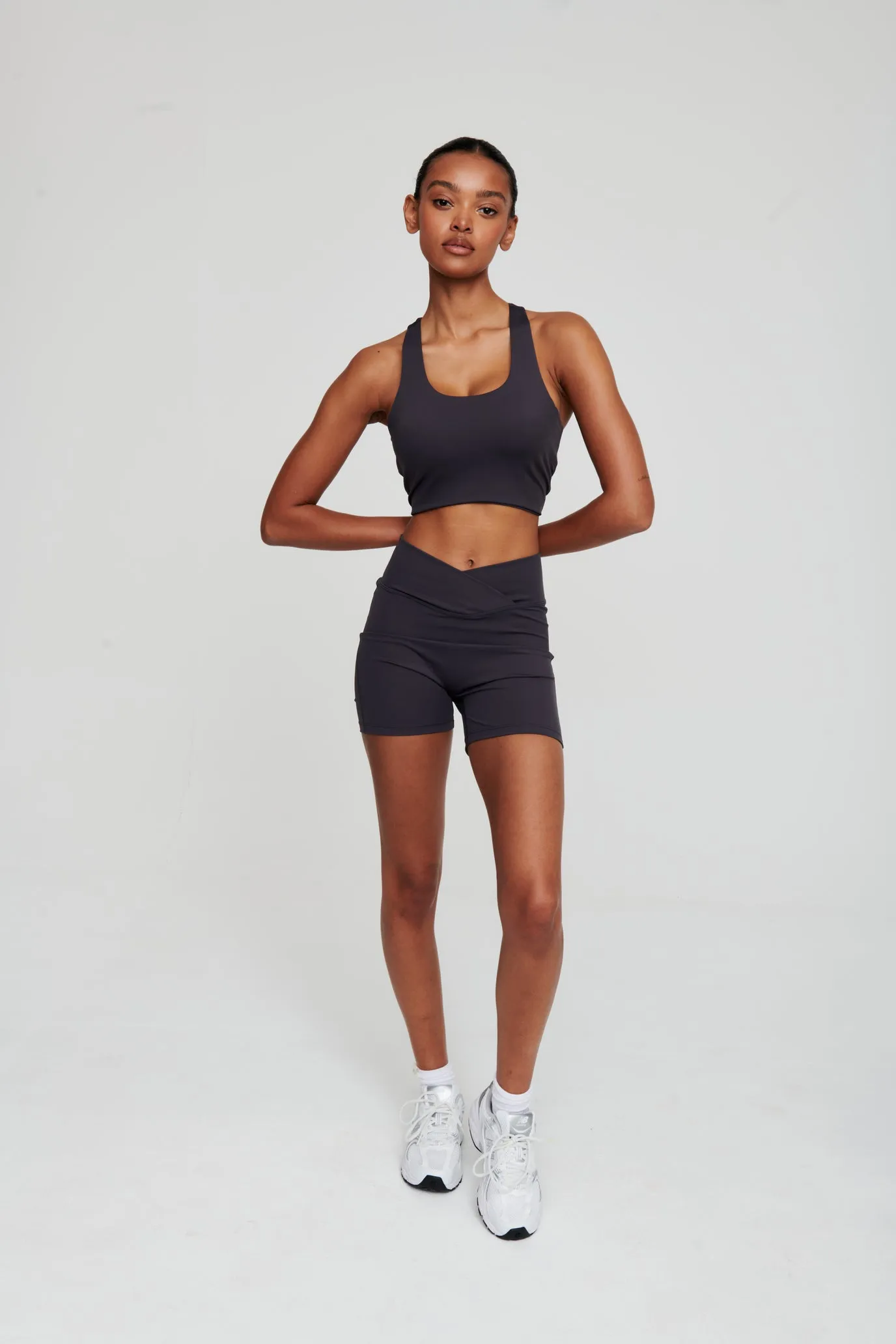 Coal Grey Athletic Bra