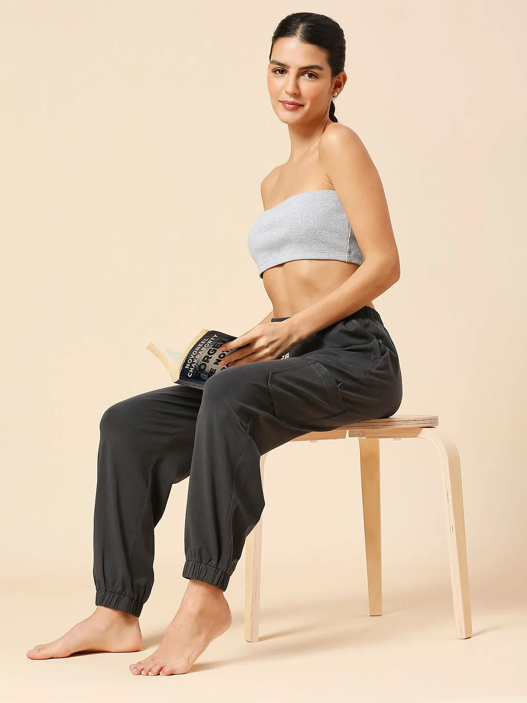 COTTON LYCRA CARGO POCKET JOGGERS