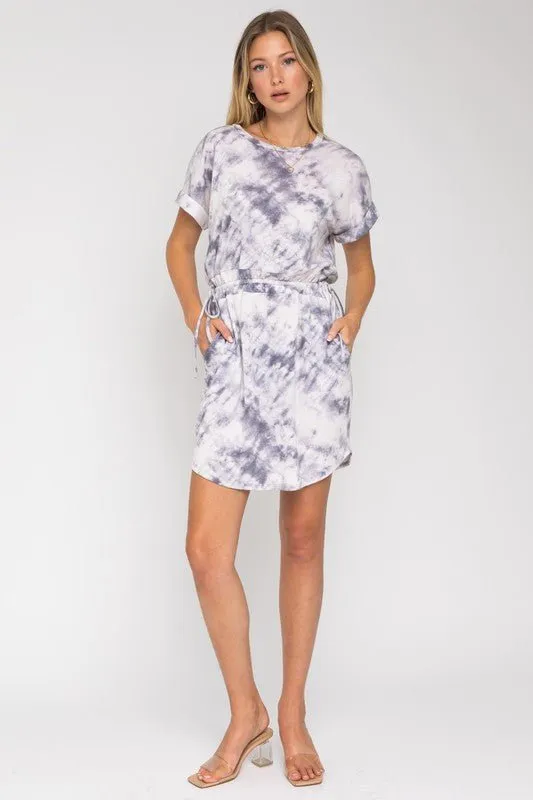 Easy Going Mood Tie Dye Mini Dress