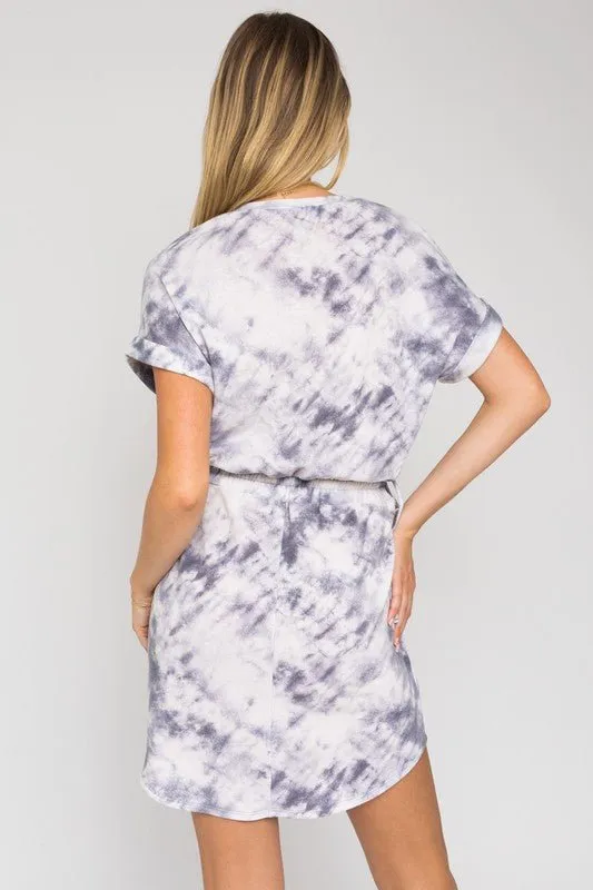 Easy Going Mood Tie Dye Mini Dress