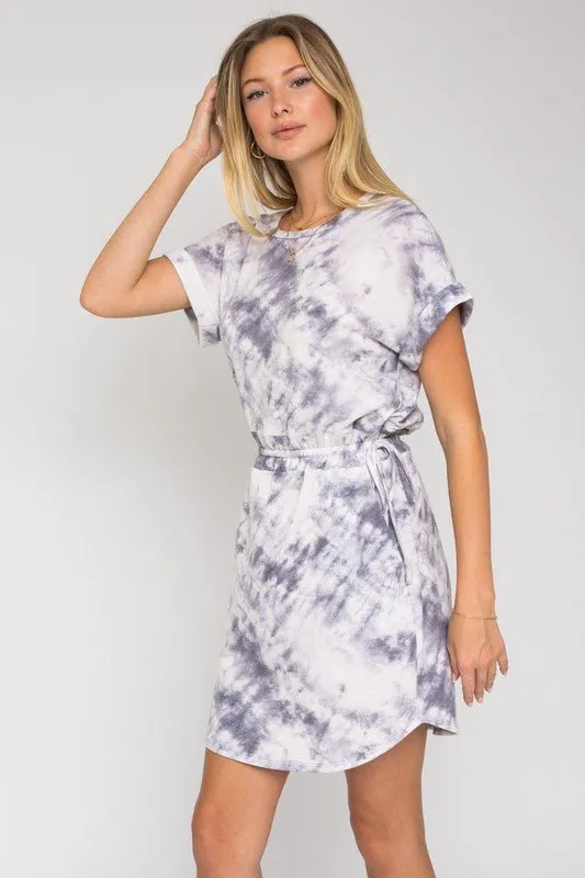 Easy Going Mood Tie Dye Mini Dress