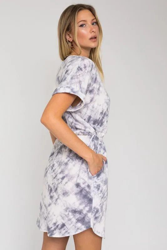 Easy Going Mood Tie Dye Mini Dress