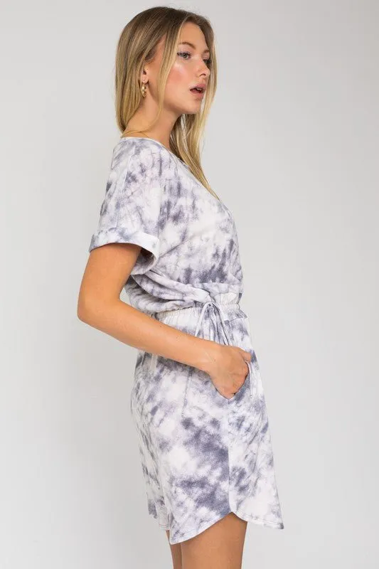 Easy Going Mood Tie Dye Mini Dress