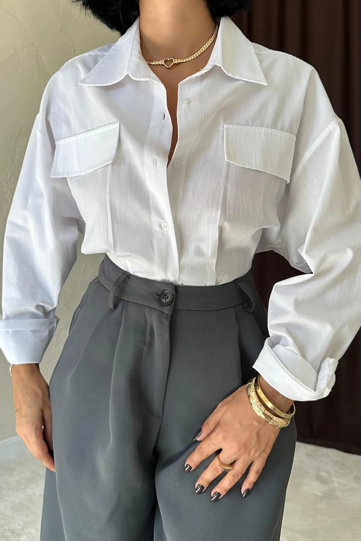 ELS Pleated Comfort Pants - Smoke Gray - Napa