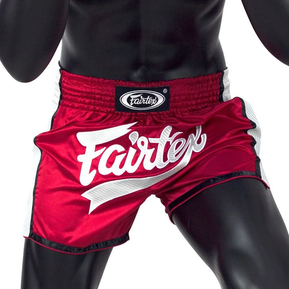 Fairtex Muay Thai Shorts - BS1704 Red/White