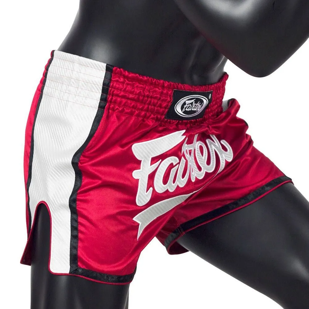 Fairtex Muay Thai Shorts - BS1704 Red/White